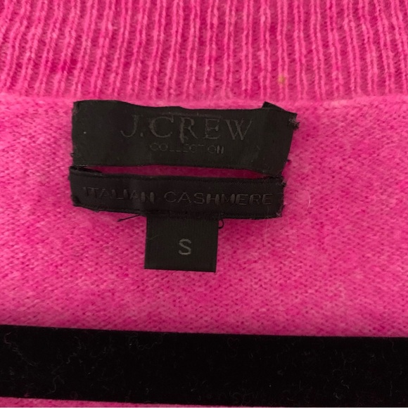 J. Crew Collection Italian Cashmere Pink Sweater Small - Picture 3 of 6